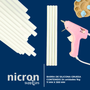 Barras de silicona blanca